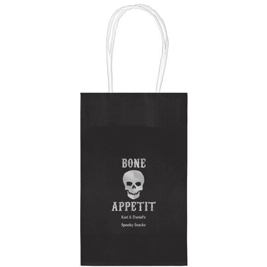 Bone Appetit Skull Medium Twisted Handled Bags